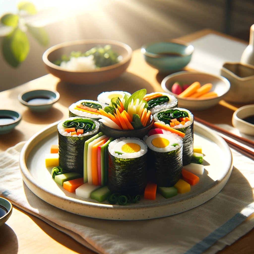 Korean rolls called Gimbap